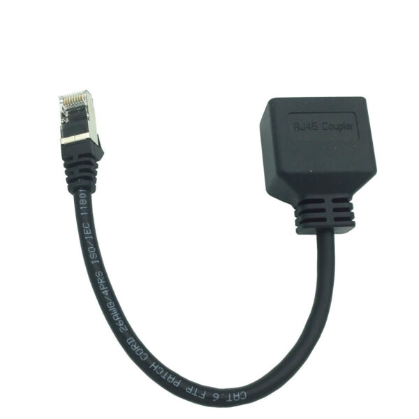 Network Cable Cable Seperater One Divided Into Two Conversion Connection Butt Joint Rj45 Simultaneous Internet Access Broadband Network Three-port IPTV